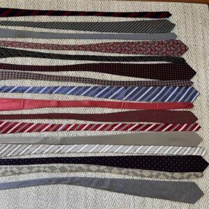 16 Designer Neck Tie Ties Lot Jos A Banks Zenio Perry Ellis Hathaway DKNY MORE!